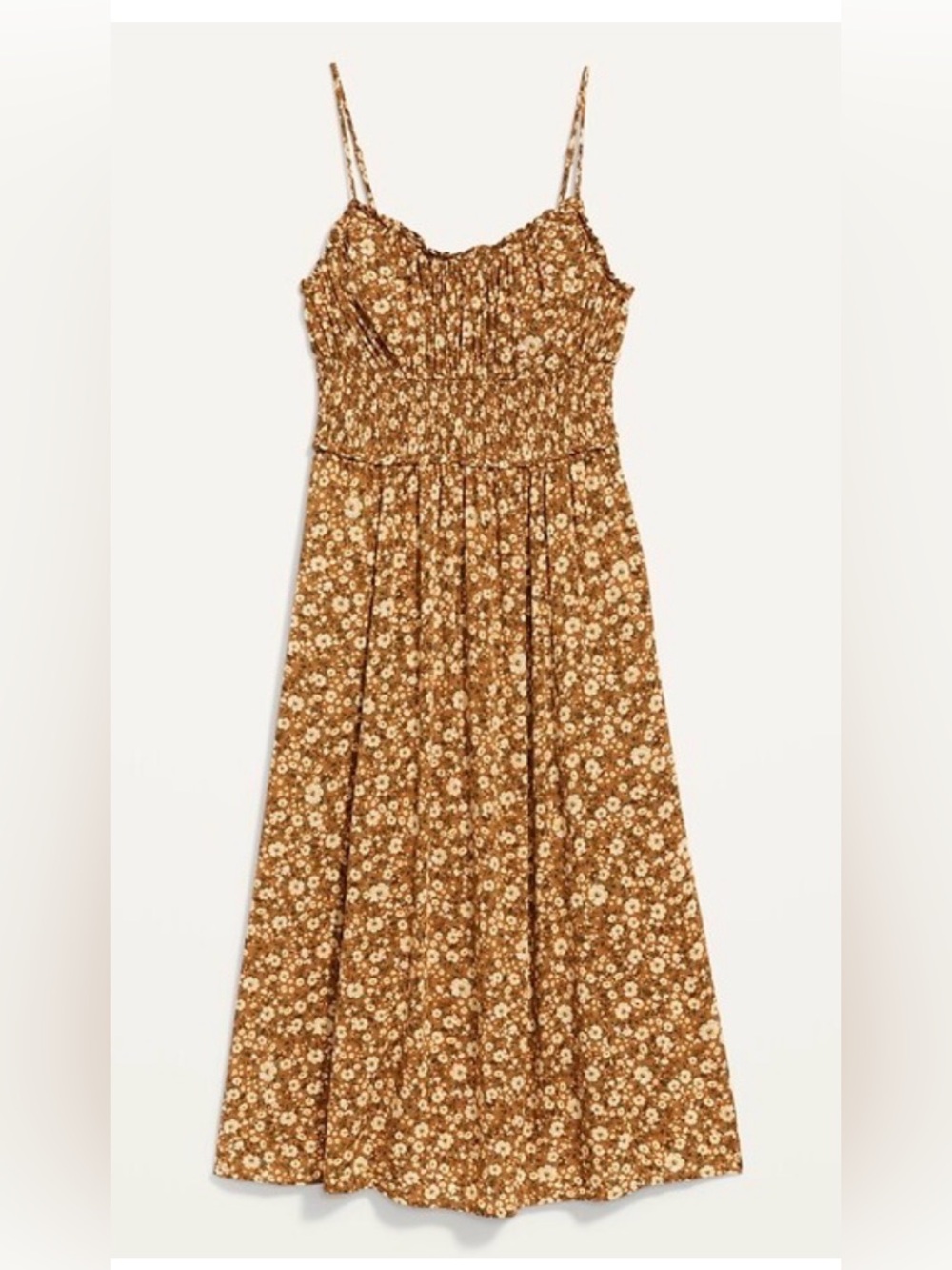 Fit n Flare Smocked Floral Dress